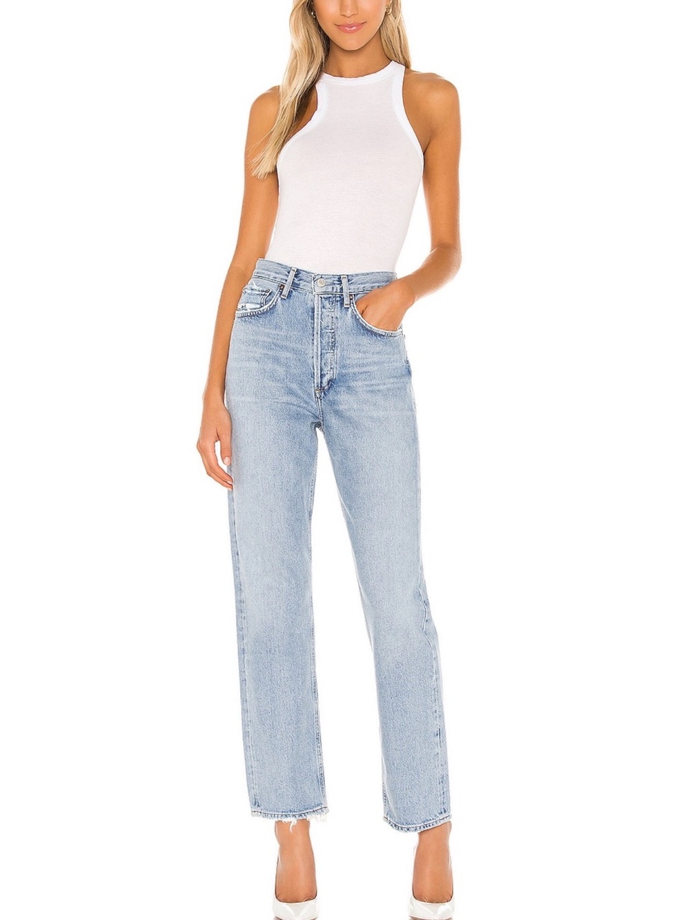 AGOLDE 90s Mid Rise Loose Fit Jeans in Scheme